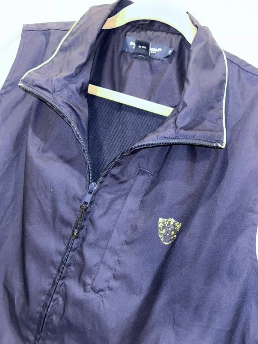 Polo Ralph Lauren GOLF navy blue nylon sleeveless jacket vest M